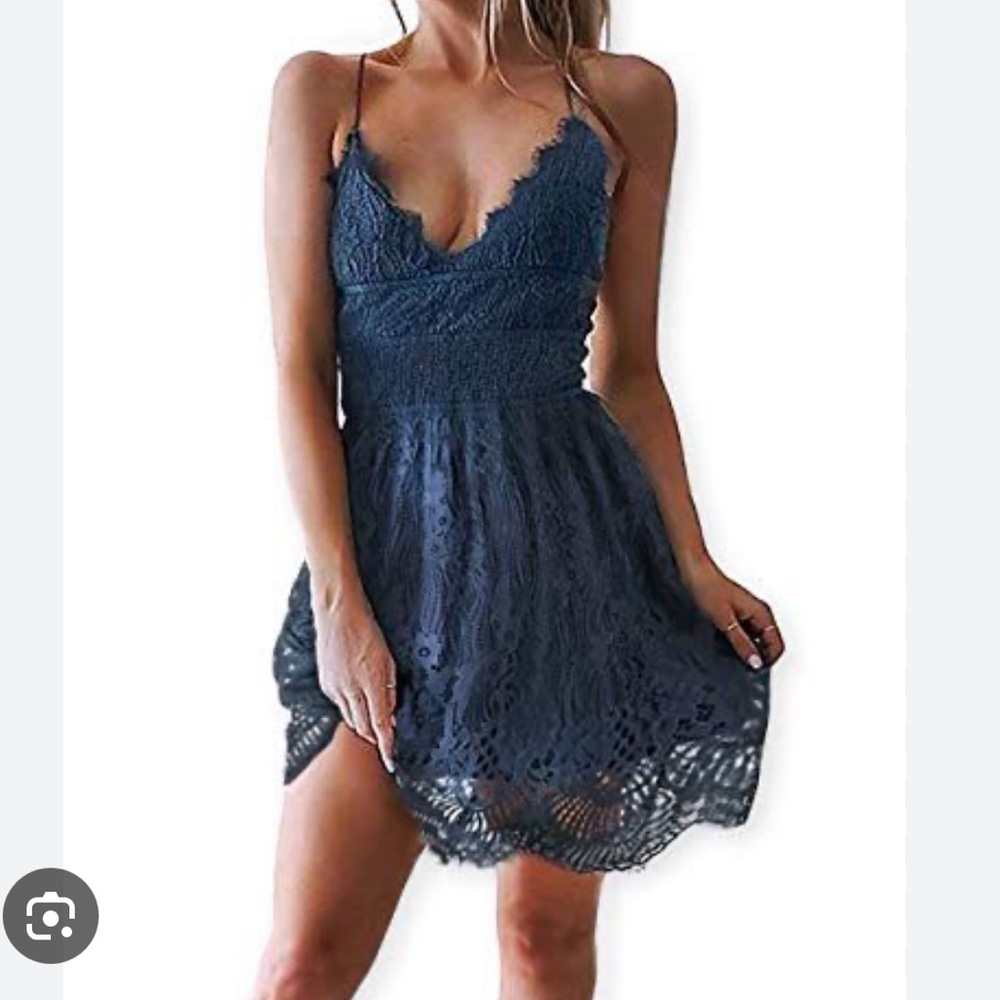 Lace Up Summer Dress